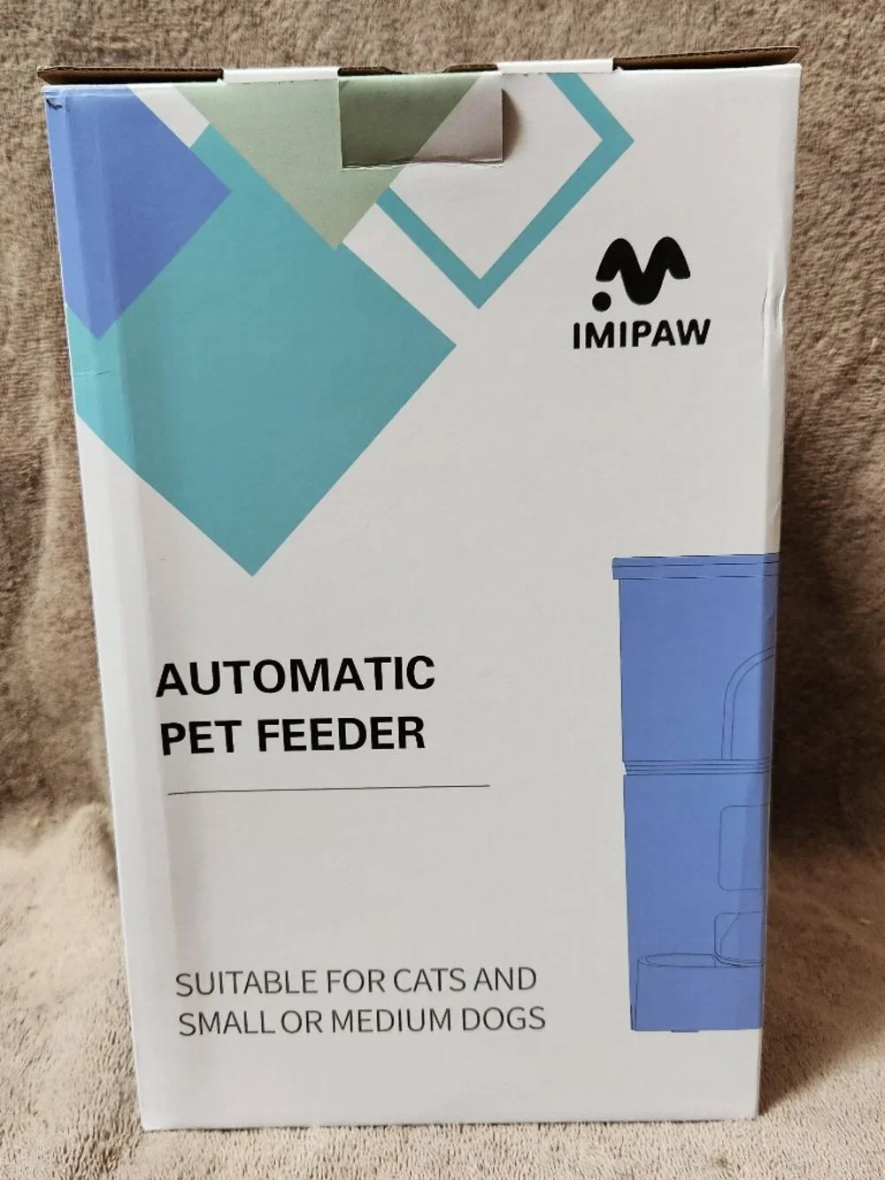 IMIPAW Automatic Pet Feeder Programmable Timed Dispenser for Cats Small Dogs NEW
